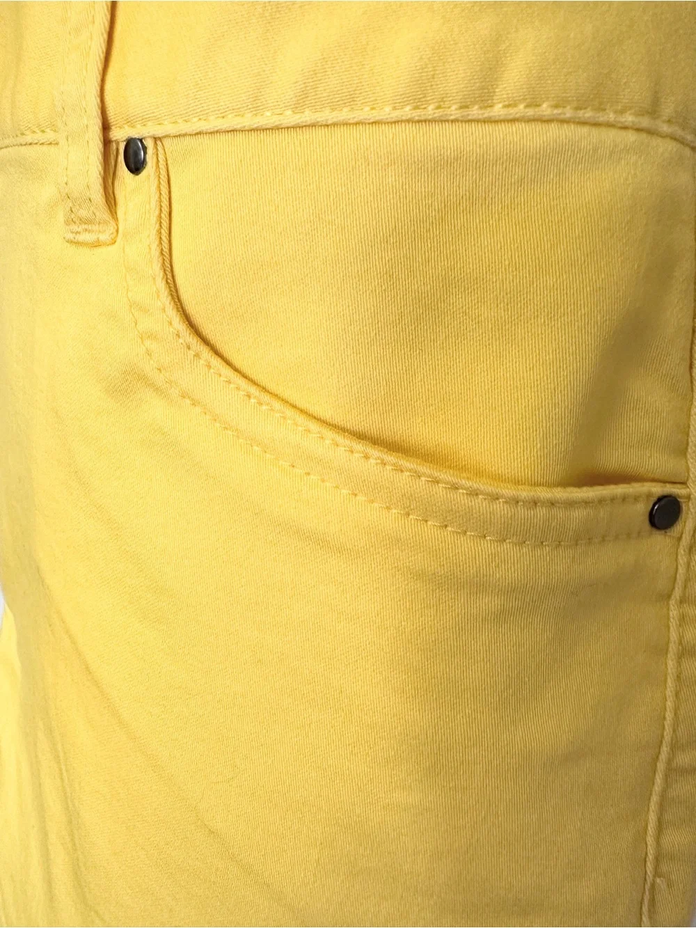 Kim Rogers Yellow High Rise Wide Leg Cropped Pants - Size 12 - Picture 4 of 9